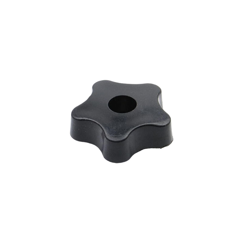 Antrader M5 Star Knobs,10Pcs Star Knob Clamping Handle Nut Thru Hole Star Knobs Nuts Screw Knurled Clamping Nut Knob Black Plastic Handle Clamping Knobs 30#M5