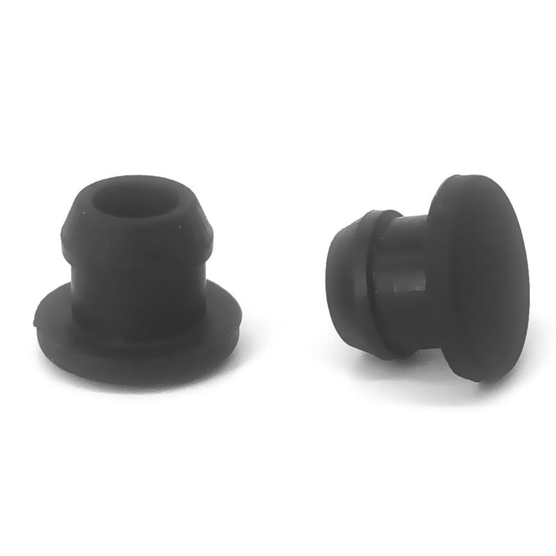 Silicone Plugs Rubber Plugs Rubber Hole Plugs Waterproof Plugs Sealing Plugs 6mm/0.24 Inch Diameter Black - 20 Pack 0.24"(6mm)