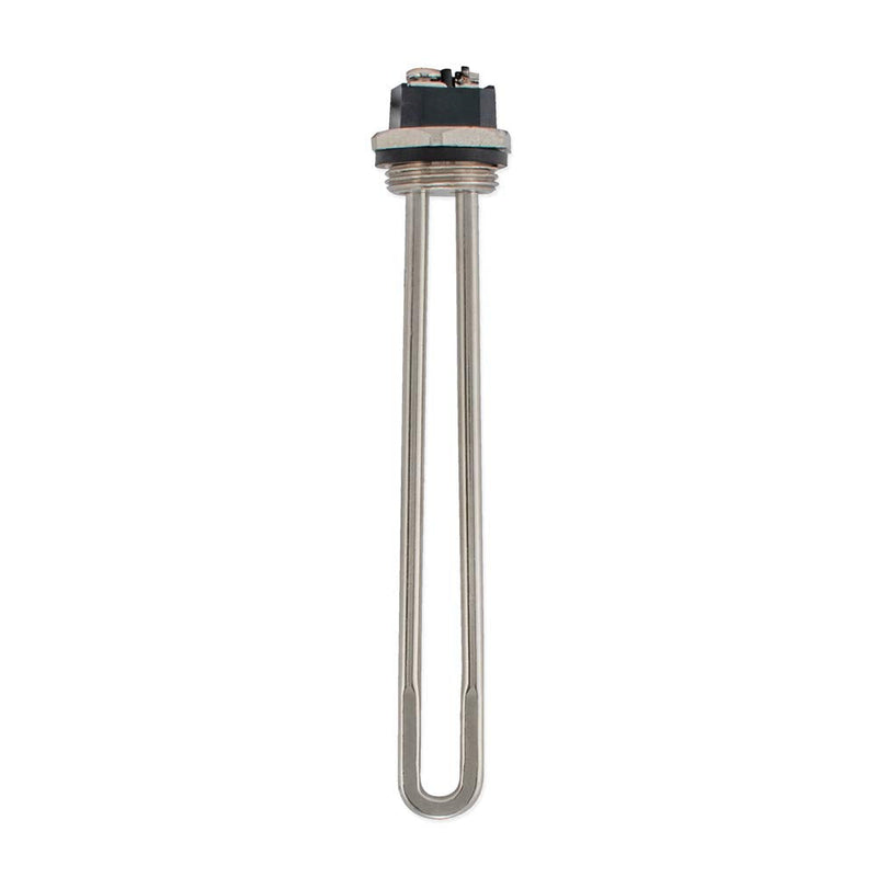 Eastman 120V x 2000W Straight Electric Water Heater Element High Watt Density, Hot Water Heating Element with Copper Sheath, Screw Mount & Gasket, 60124N
