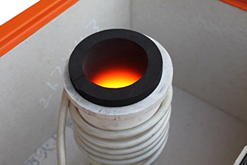 Induction Gold Melting Furnace Crucible set Graphite crucible ceramic container 2KG SET