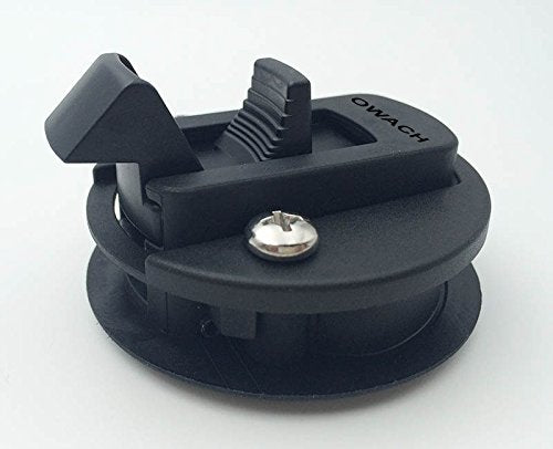 Slam Latch Hatch Round Pull Latch (OWACH AL-958-3) for 1/2" Door Replace Southco M1-63 RV Marine Boat Black 1/2" door, Non-locking