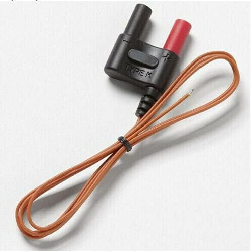 80BK-A Type K Thermocouple, Temperature Bead Probe, Clamp for Fluke Multimeter.