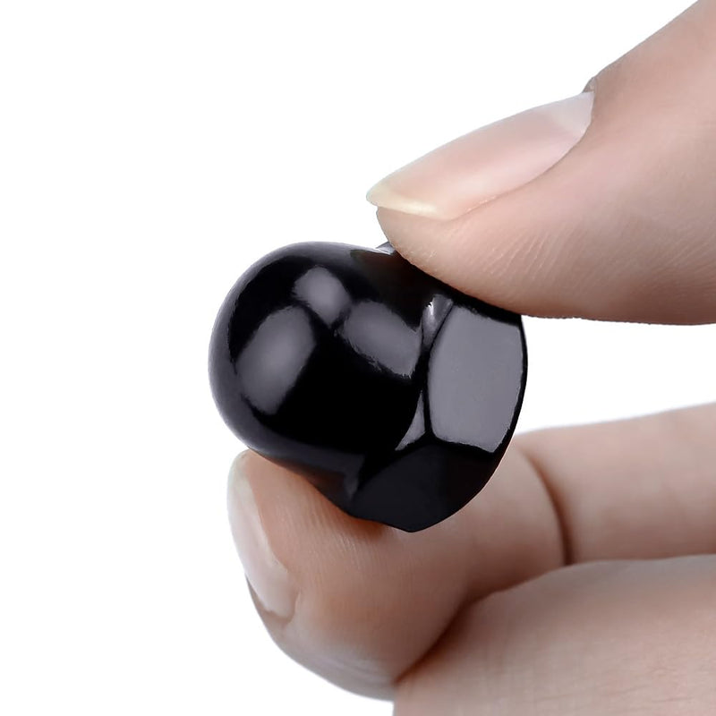 5/16"-18 Hex Head Acorn Cap Nuts, 304 Stainless Steel 18-8 Hexagon Head Acorn Dome Cap Nuts, Black Oxide Finish, Hex Drive, 20 PCS 5/16"-18