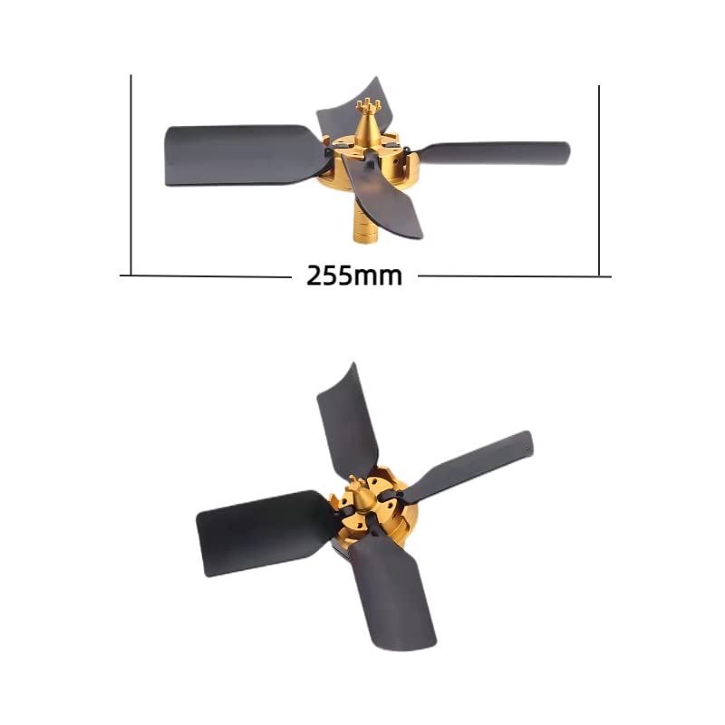 CNC Machine Chip Removal Fan,Chip Cleaner For Aluminum, Copper,Steels, Wood Working High Power Removal Rate, 4 Flute,5/8" Shank, Unfold Size 260mm 1pcs Fan 5/8"Shank- 260MM 4Flute