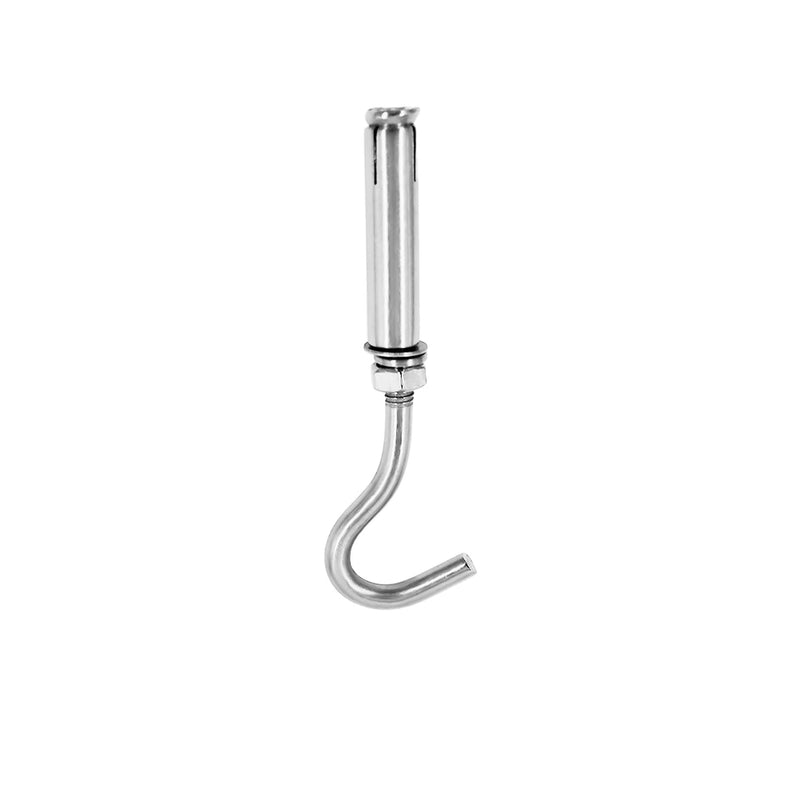 Concrete Wall Hook, 304 Stainless Steel Expansion Hook,Concrete Hook,Open Cup Hook, Heavy Duty Hooks Expansion Bolts for Concrete Brick Wall 5 Pack M6