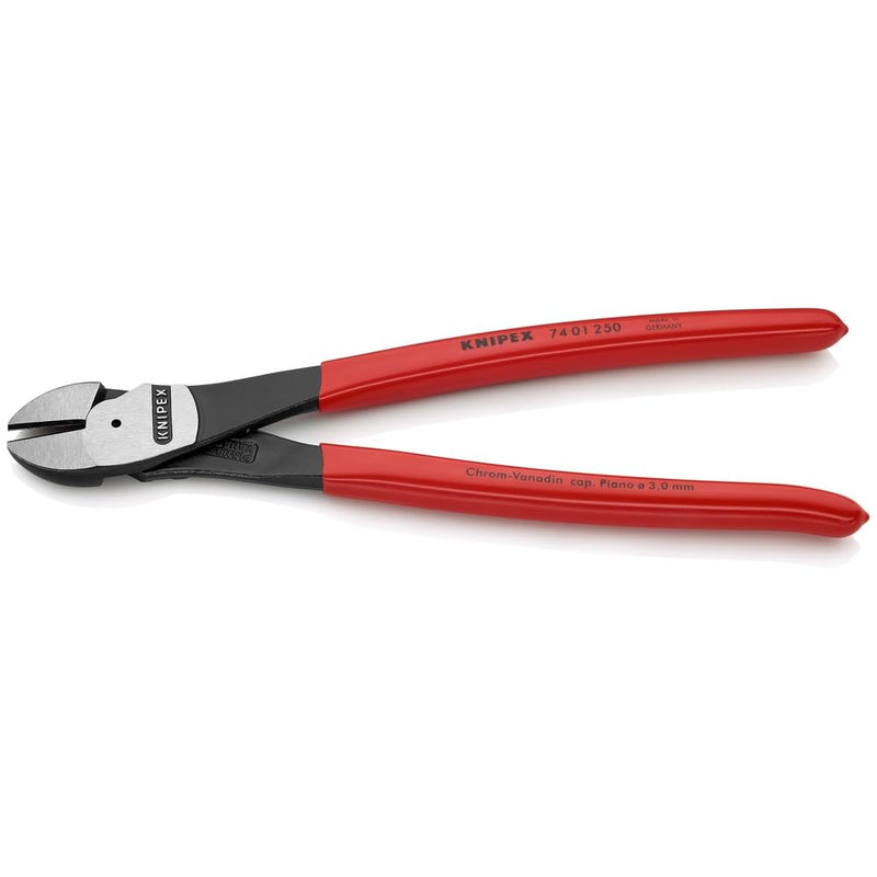 KNIPEX - 74 01 250 SBA Tools - High Leverage Diagonal Cutters (7401250SBA), 10 inches 10-Inch