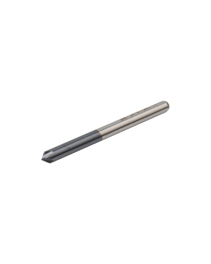 5Pcs 1/8" Solid Carbide End Mills, AlTiN Coating, 4 Flute, Chamfer End Mill for Steel, Single End End Mill Bits, 90° Chamfer Angle, 1/8" Shank Diameter 1/8" 4 Flute