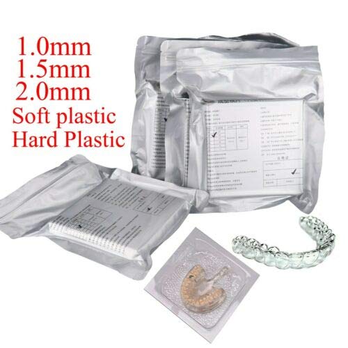 Dental Lab Splint Thermoforming Material for Vacuum Forming Soft Hard 1/1.5/2mm (Soft 1.0mm) Soft 1.0mm