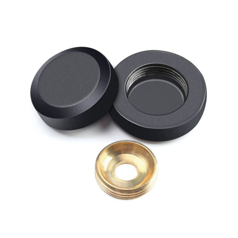 Mirror Screws Decorative Cap Cover Nails Brass material 25mm/1-Inch 4pcs, Black