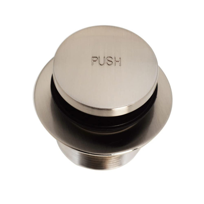 Westbrass Tip-Toe Coarse Thread Tub Trim Set with 1-Hole Overflow Faceplate, Satin Nickel, R93-07 1 Pack