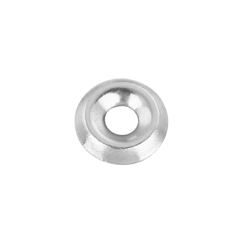 uxcell #4 304 Stainless Steel Cup Washer Countersunk for Screw Bolt 100pcs