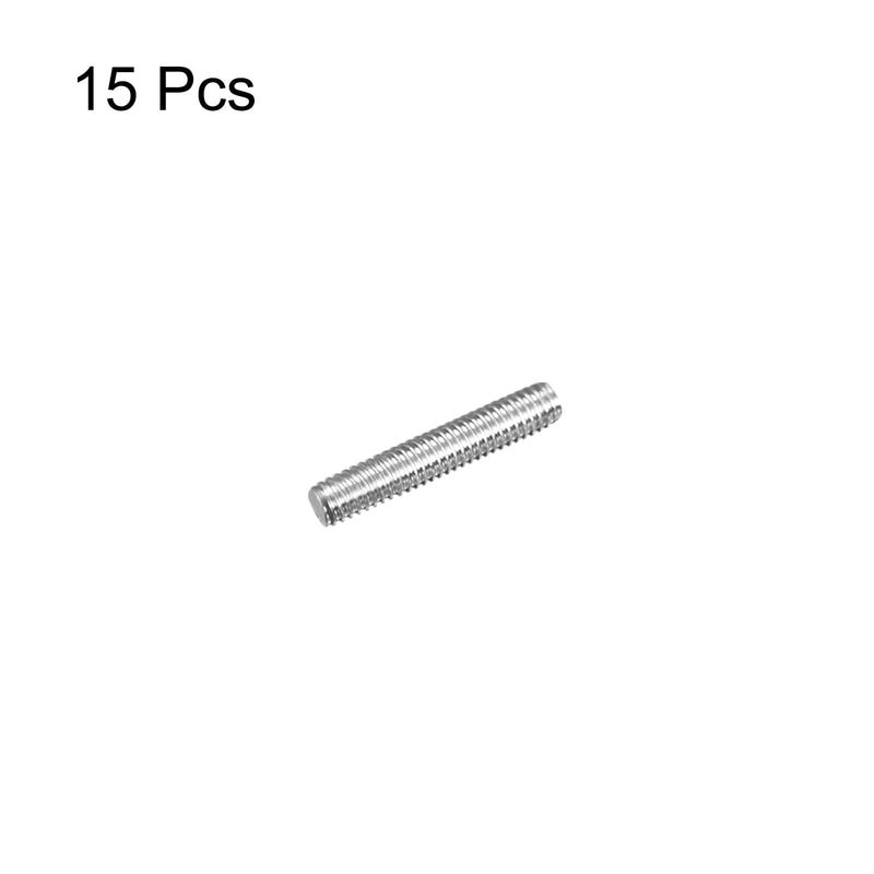 MECCANIXITY Fully Threaded Rod M4 x 20mm 0.7mm Thread Pitch 304 Stainless Steel Right Hand Threaded Rods Bar Studs 15 Pack