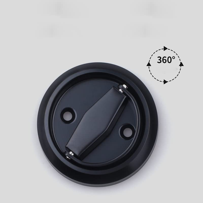 304 Stainless Steel Furniture Locks Hidden Recessed Cup Door Handles Lock Lockers Without Keys (Black) Black