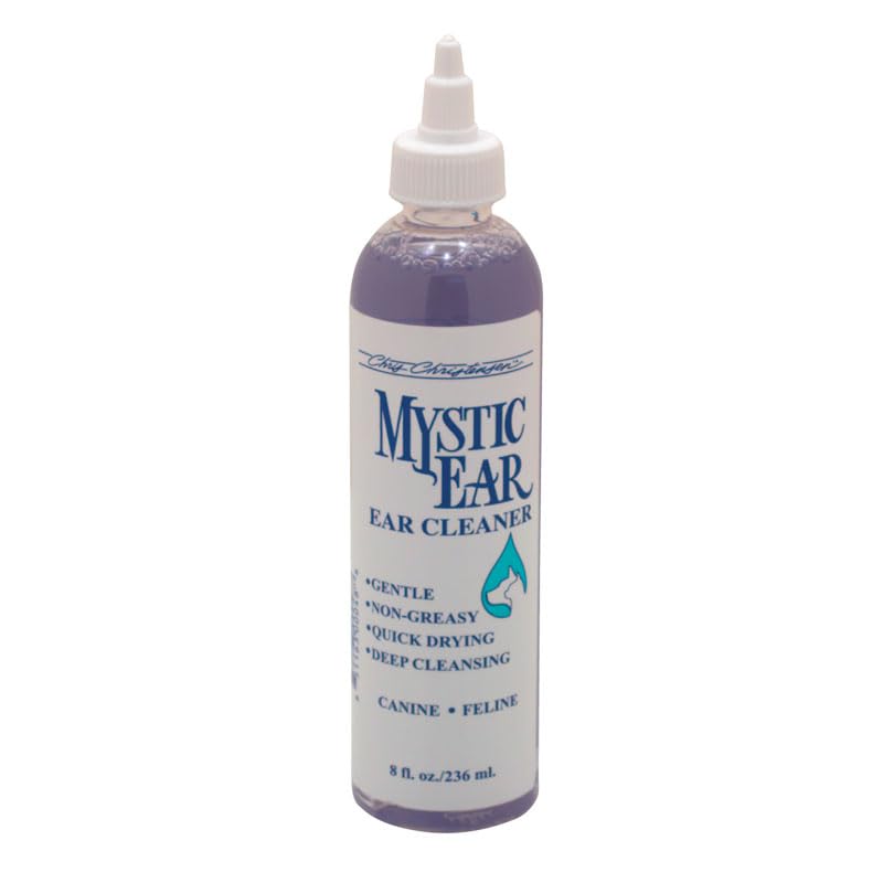 Chris Christensen Mystic Ear Cleaner for Dogs, Gentle & Non-Greasy, Cleans and Freshens, Quick Drying, Groom Like a Professional, Made in the USA, 8 oz 8 oz.