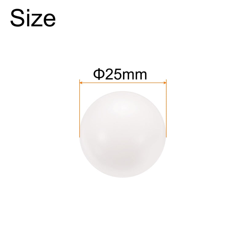 uxcell 20pcs POM Bearing Balls 25mm Solid Plastic Bearing Balls, Precision POM Balls