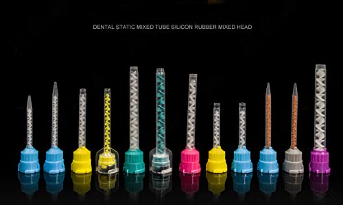 S&D USA FDA & TUV CE 1 Pack = 50PCS Dental Silicone HP Mixing Tips Intral-Oral Tip Dynamic Mixer Brown & Sharp Tip