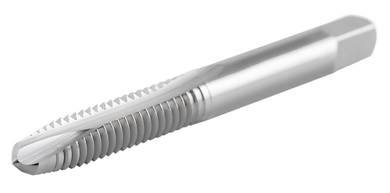 Accusize Spiral Point Tap 1/4-20NC H3 HSS 2-Flute, 10 Pc Set | ANSI Ground Plug Tap, Right-Hand Cut, Bright Finish, 2-1/2 in OAL, 1 in Thread Length, SPT-1/4-20x10