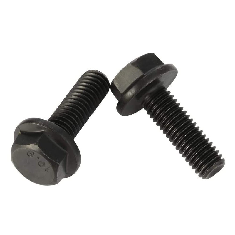 M8 x 25mm Flanged Hex Head Bolts Flange Hexagon Screws, Full Thread, Alloy Steel, Black Oxide Finish, Quantity 15 M8-1.25 x 25mm (15 PCS)
