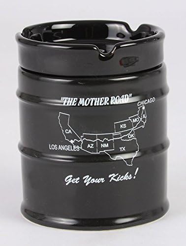 Airyusha New Drum Ashtray ROUTE66 AR-1426-4 - NewNest Australia