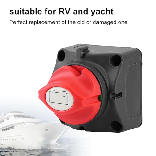 aqxreight 12V Battery Isolator Master Disconnect Switch,Dual-Level Cut-Off for RV, Yacht & Marine Applications – Heavy-Duty 250A Rated, IP67 Sealed, OEM-Ready Replacement