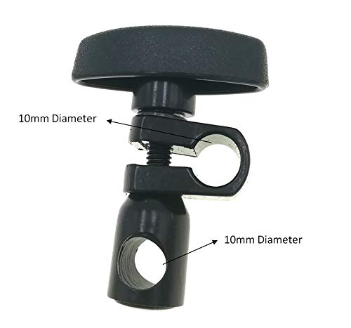 Sleeve Swivel Clamp Chuck for Magnetic Stands Holder Bar Dial Indicator Gauge 10mm Diameter Hole&10mm Diameter Hole (D10-D10) D10-D10
