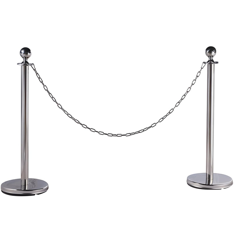 Metal Utility Chain, 304 Stainless Steel Safety Chains Clothesline Hardware Long Link Chain Rings Heavy Duty Coil Chain for Hanging Pulling Towing (2mm/5ft) 2mm/5ft