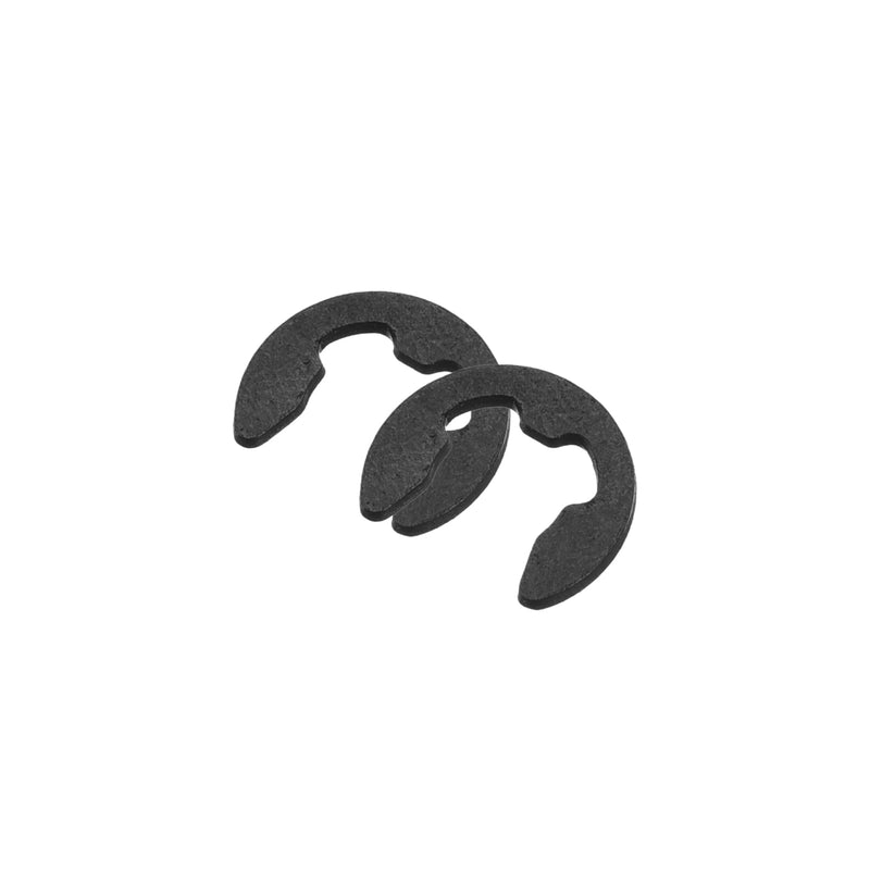 uxcell 30 Pcs External Retaining Rings, 5.25mm 1/4" 65Mn Carbon Steel E-Clip External Circlip Snap Rings Round Wire Snap Rings for Valves Electrical Appliances 1/4"