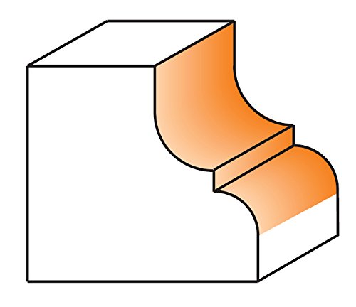 CMT 844.850.11 Classical Ogee Bit, 1/2-Inch Shank, Radius from 3/16 to 1/4-Inch, Carbide-Tipped