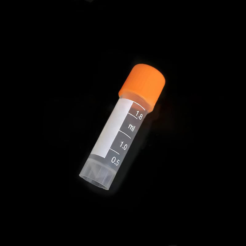 2ml Cryogenic Vials - Self Standing Transport Tubes,Polypropylene Molded Graduations (Case of 500) 2ml (Case of 500)