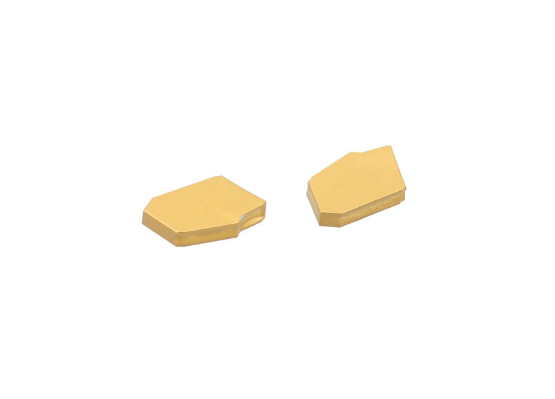 Accusize Industrial Tools 2 Pc of Each Kind of Carbide Inserts for 2988-0038, CVD Coated and Tin Coated, Total 10 Pieces, 2988-0038Inserts | 2 Each of 11ER, GTN-2, WCMT2.52, CCMT21.5, and DCMT21.5; TiN and CVD Coated for Steel, 2988-0038INSERTS