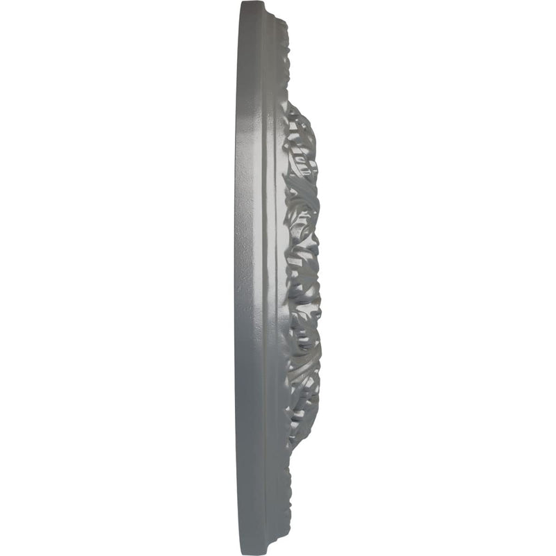 Ekena Millwork CM18GASLS Granada Ceiling Medallion, Silver Silver (Metallic Series)