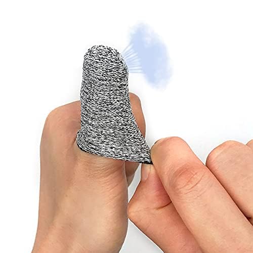 12 PCS Cut Resistant Finger Cots Protector Finger Sleeve Protectors Reusable Finger Guards Finger Covers Protection Cots for Kitchen,Work, Sculpture, Anti-Slip, Reusable,Gloves Life Extender