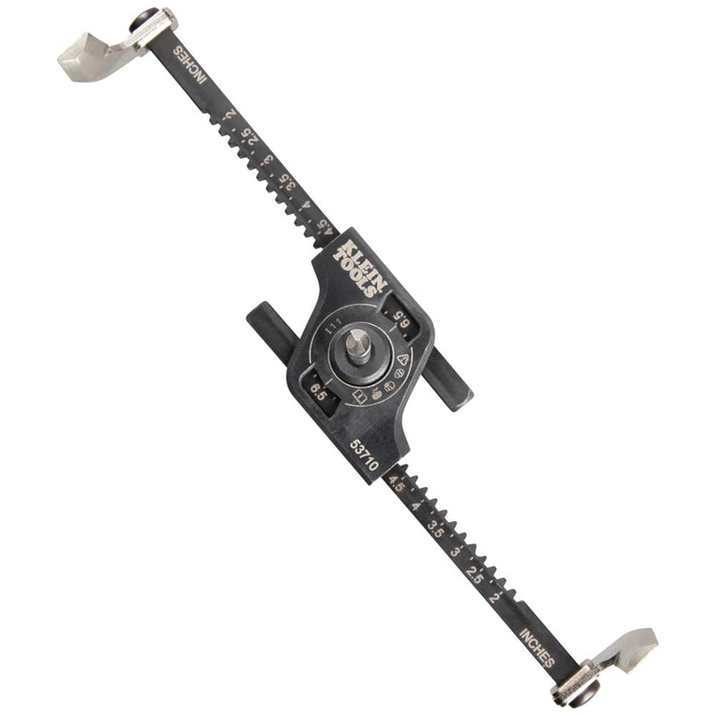 Klein Tools 53710 Hole Saw, Adjustable Circle Hole Cutter with Dustbowl, Integrated Vacuum Port, for Drywall and Ceiling Tiles, 2 to 7-Inch Quick-Adjust