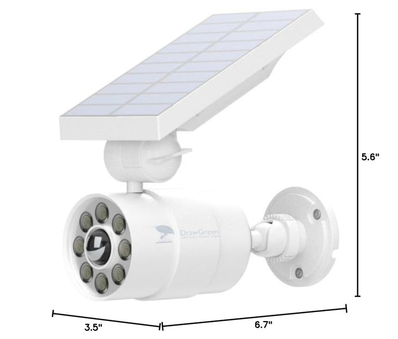 Motion Sensor Outdoor Solar Lights Waterproof Aluminum alloy(Not plastic) Solar Spot Lights, Solar Motion Detector Lights for Outside Patio Porch Wall Driveway Garden, 100-Week FREE Refund/Replacement White