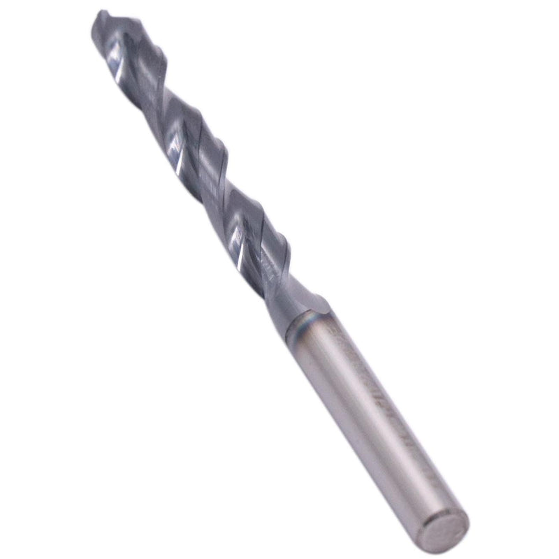 BestParts 2Pcs 2 Flute 3/16" Solid Carbide Jobber Drill Bits - AlTiN Coated | 2 Flute Tungsten Carbide Twist Drill Bits, 118° Point Angle, 3/16" Drill Diameter, 1-5/8" Flute Length, 2-3/4" Overall Length 3/16 in