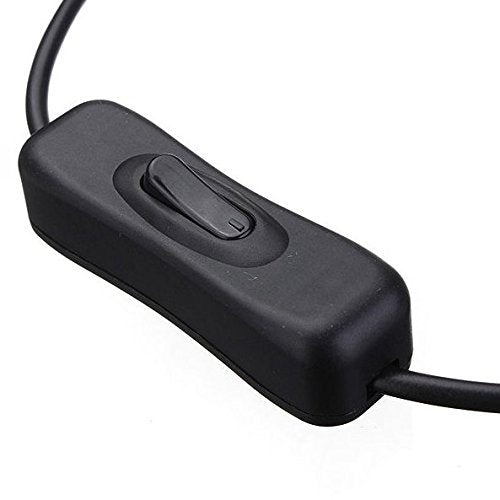 2pcs LED Strip Light Inline On/Off Switch Cable DC Jack (5.5x2.1mm) Male to Female Connector, DC Jack Switch, LED Tape Connector, 12V Inline Rocker Switch DC Power Adapter Connector