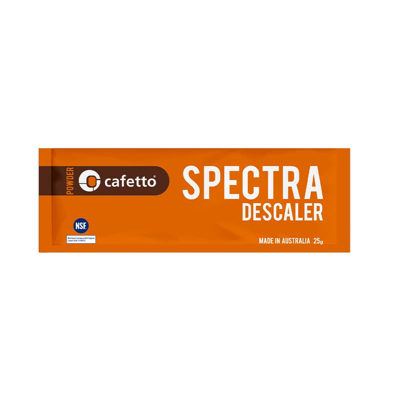 Cafetto Spectra Espresso Machine Descaler, Color Indicator Descaling Cleaning Powder Designed for Espresso Machine Water Tanks, Boilers and Coffee Brewers (Pack of 6)