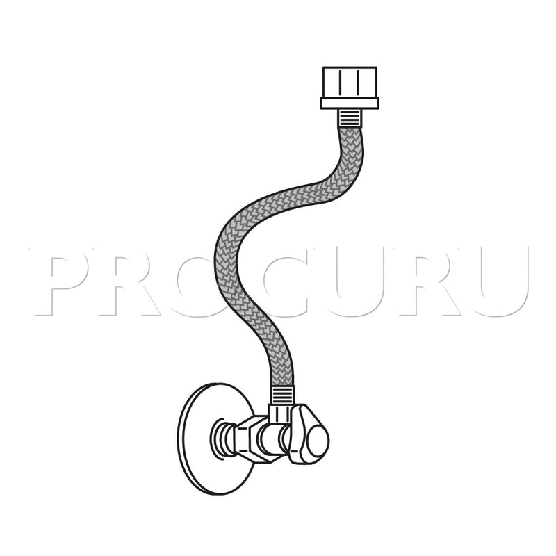 36-Inch x 3/8" Comp x 7/8" BC, Universal Flexible Toilet Connector, Braided Stainless Steel Water Supply Line (9ST36-1P) 1 36 Inch - NewNest Australia
