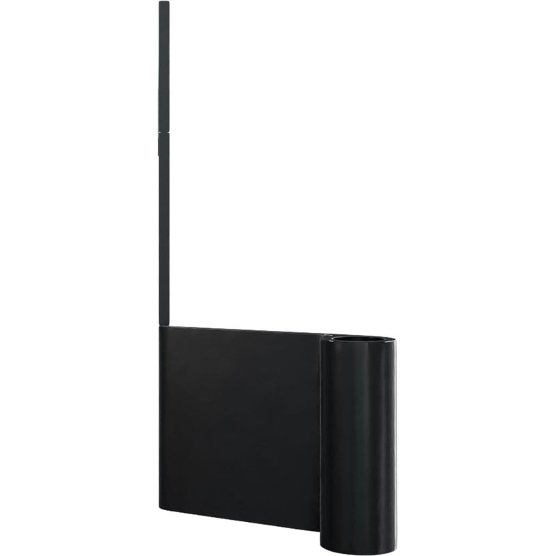 SteelTek L-Hinge with 1 1/2" Offset (Sold as Pair), 304 Stainless Steel, Powder Coated Black
