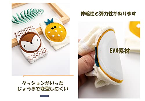YIN OON Kneepad, Baby Crawling, Baby Knee Pad, Knee Pads, Anti-Slip, Breathable, Sweat Absorbent, Quick Drying, Anti-Abrasion, Leg Warmer, Walking Study, Carrot + Pineapple - NewNest Australia