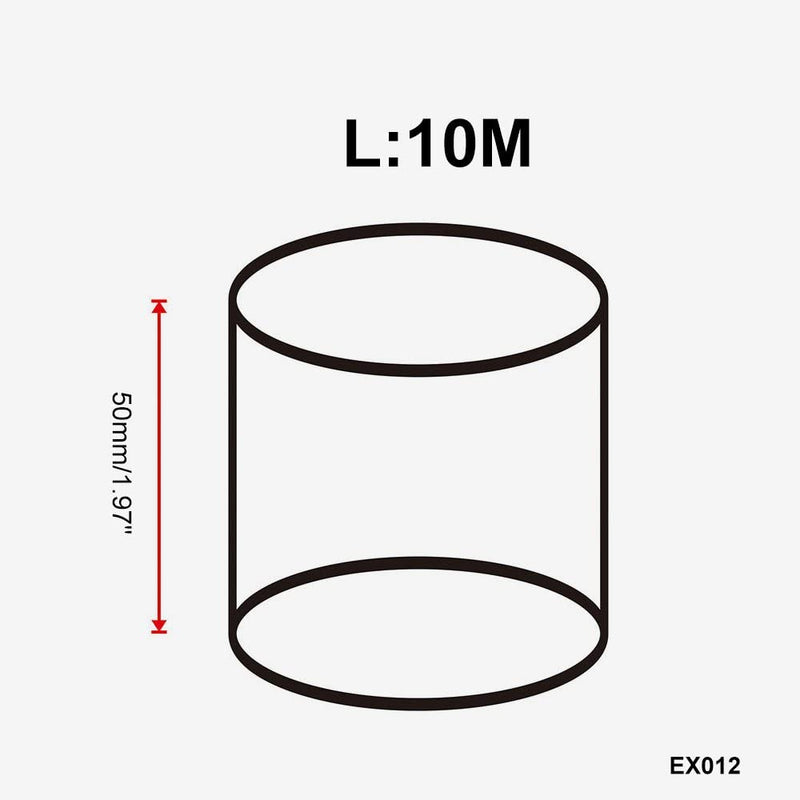 Sporacingrts 2" x32.8' （10M） Gold Adhesive Backed Heat Barrier Tape,Glass Fiber Heat Shielding Reflective Tape Packaging Roll Compatible with Car Intake Pipe, Engine Compartment