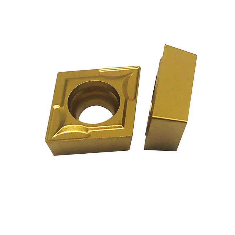 20pcs CCMT09T304/CCMT32.51 Carbide Turning Inserts,CCMT Insert Mutilayer Coated CNC Lathe Replacement Cutters Inserts for Lathe Turning Tool Holder Boring Bar CCMT32.51 20