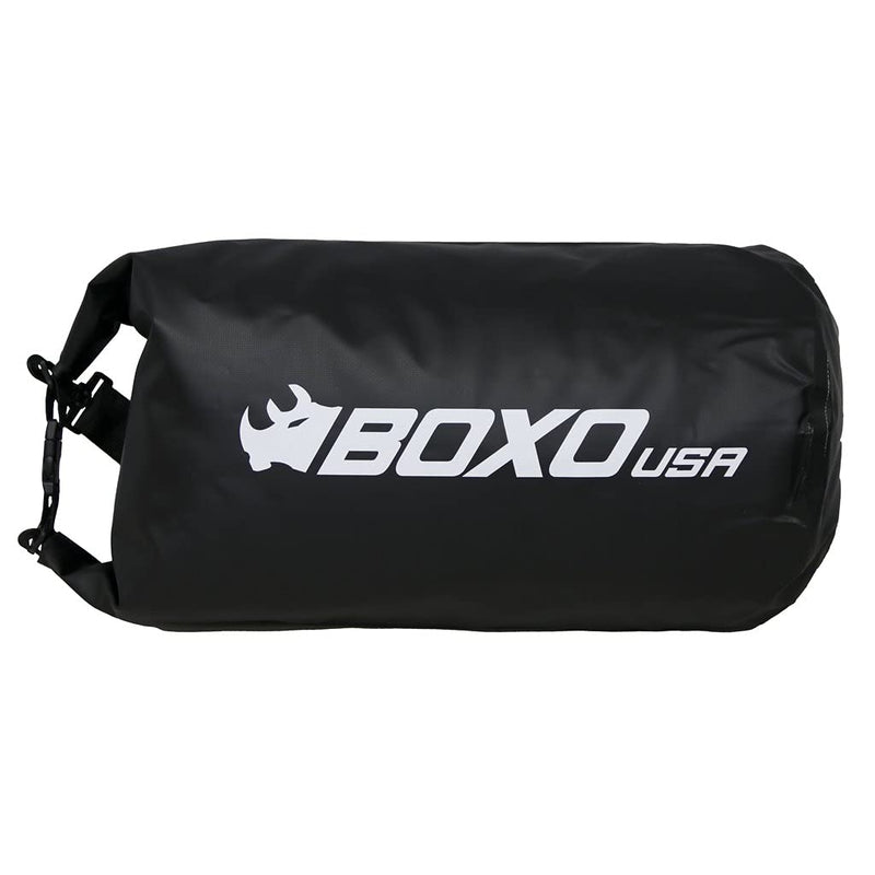 BOXO USA Waterproof Dry Bag - Keeps GearTools Dry - Lightweight 20L Storage, BLACK