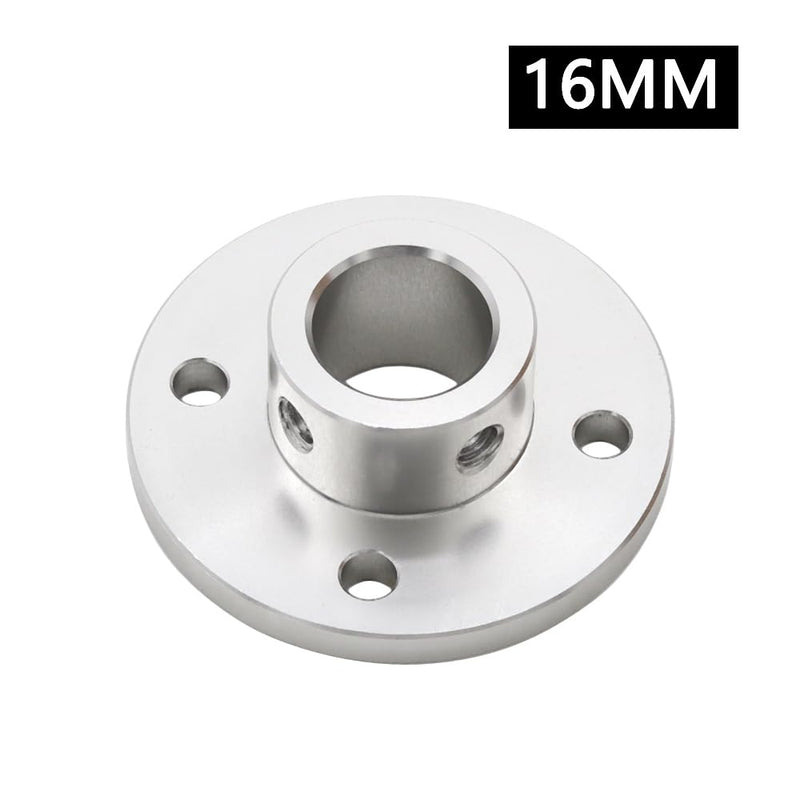 2Pcs 16mm Aluminium Alloy Flange Coupling Connector, Rigid Guide Model Coupler Accessory, Shaft Axis Fittings for DIY RC Model Motors 2
