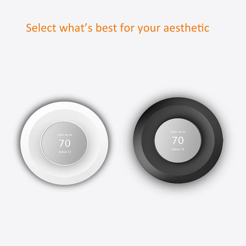 Wall Plate Made for The Nest Thermostat 2020 | Google Nest Thermostat Trim Kit Accessory | Easy Installation | Snow