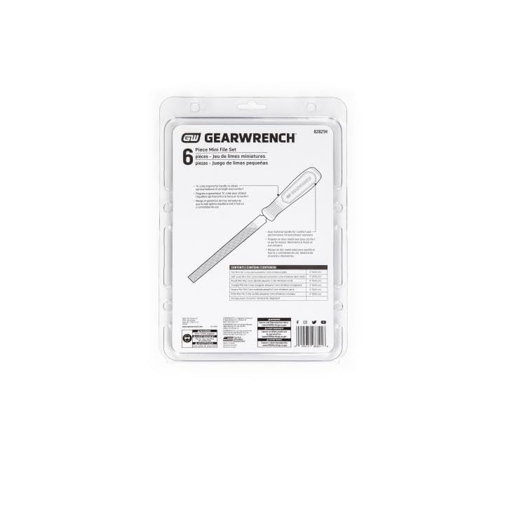GEARWRENCH 6 Pc. 4" Mini File Set - 82821H 6 Pc. Mini Set New Version