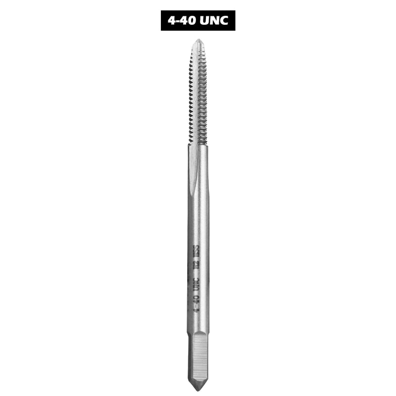 2pcs No 4-40 UNC Thread Tap Right Hand, HSS 4 x 40 UNC Straight Fluted Machine Tap 4-40 UNC,2pcs