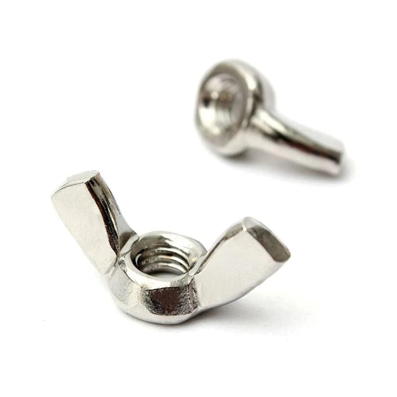 Hooshing 20PCS M6 Wing Nuts 304 Stainless Steel Fasteners Parts Screws Hand Twist Tighten Ear Butterfly Nuts 20