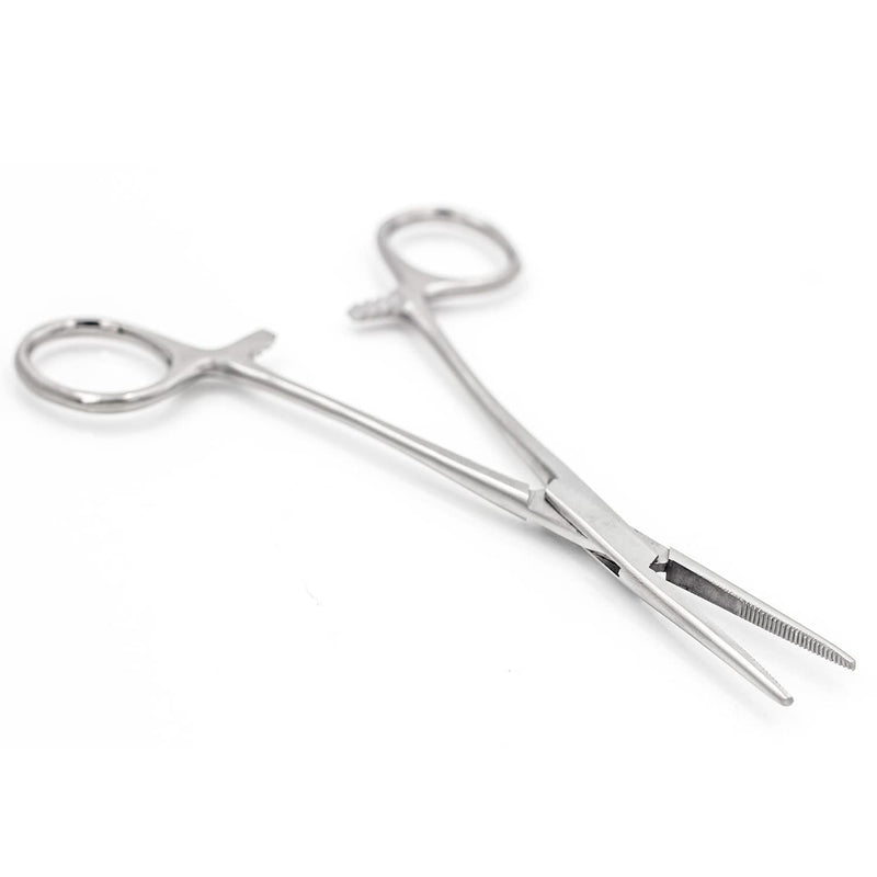 MABIS Kelly Forceps, Medical Forceps, Locking Forceps, Silver, 5.5" 5.5 Inch (Pack of 1)