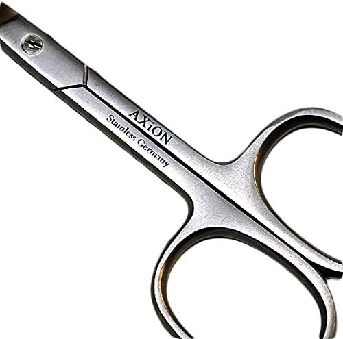 German AXiON Stainless Steel Baby Scissors Nose Hair Clipper (Round/Warp) Luxury Smoke Finish #slg007728fba - NewNest Australia